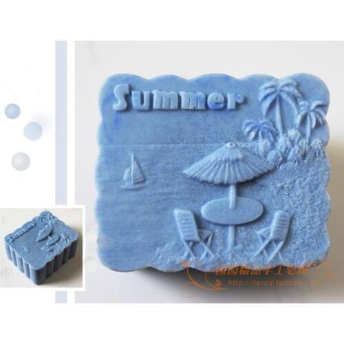 Sandbeach Silicone Soap mold Handmade silicone 3d mould DIY Craft molds S100