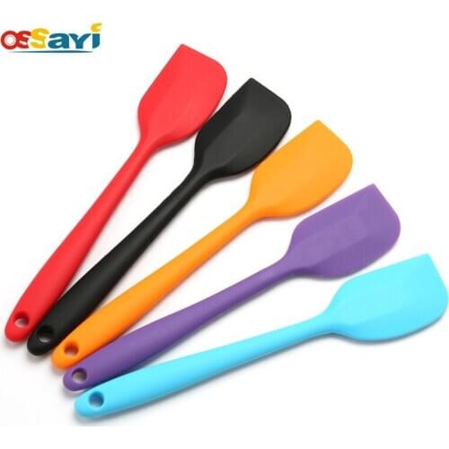Random Color Mixing Batter Scraper Brush Siliconer Spatula Oil Cream Bread Scraper Brush Kitchen Baking & Pastry Tools