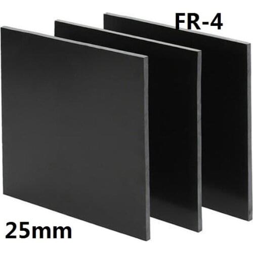 25mm thick black FR4 fiberglass sheet glass fibre plate GFRP GF board black epoxy plate FR-4 Insulation and anti-static sheet