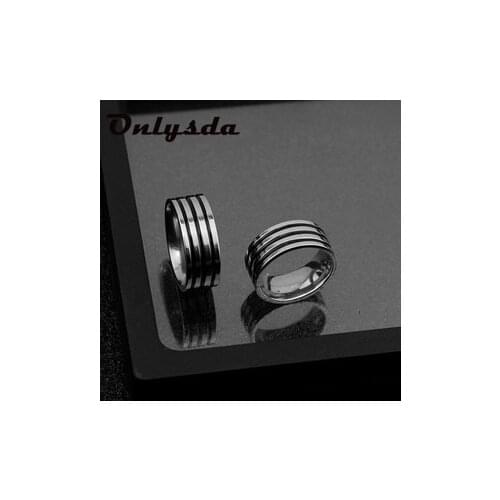 Vintage Stainless Steel Mens Women Link Rings Simple for Girl Boyfriend Wedding&Couple Jewelry Creativity Gift Dropshipping