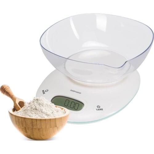 LCD Screen Kitchen Scale 1g Sensitivity-7000g Capacity Touch Button Different Unit Weight Options Auto Power Off Made in Turkey