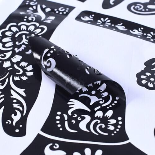 1Pc New Arrival Fashion Waterproof Tattoo Stencil DIY Temporary Drawing Painting Template Body Art Tool New