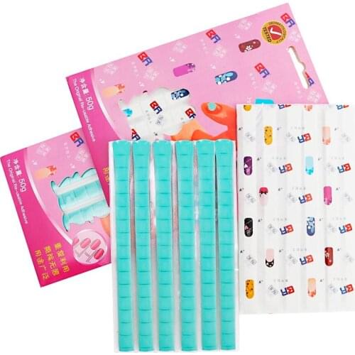 1 Pack Nail Adhesive Glue Clay Stick Removable Reusable Clay Display Tips Nails Art Practice nail tool