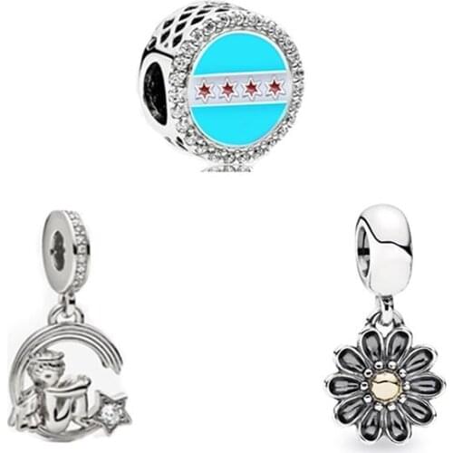 2021 New S925 Silver Empire State Building, Gerbera Flowers, Angels And Meteors, High-quality Jewelry Accessories For Ladies