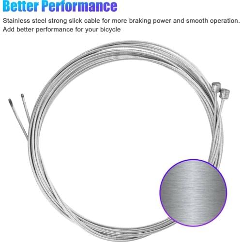 2xBicycle Brake er Cable Housing Set Derailleur Ends Crimp er Black