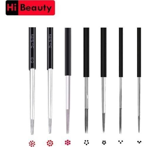 50PCS Microblading Needles Cartridges For 3D Permanent Makeup Fog Eyebrow 3P 5P 7P 9P 11P Tattoo Needles Microneedling Blades