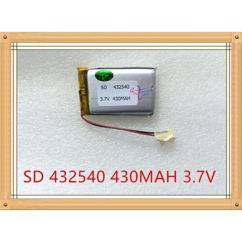 Liter energy battery 3.7V tablet battery MP3 point reading pen MP4 driving recorder 432540 430mAh recording pen