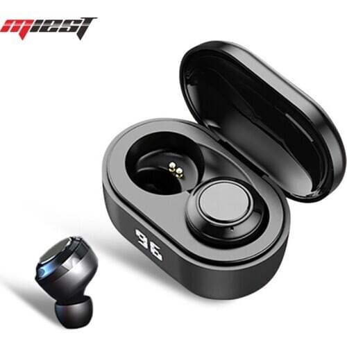 Miest Tws 5.0 Wireless Headphones Bluetooth Earphone With Microphone Sports Waterproof Touch Control Wireless Earphones Headsets