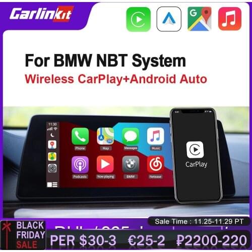 Carlinkit Decoder 2.0 For BMW NBT Sytem Series 5 F07 F10 F11 F18 Series 7 F01 F02 F03 CarPlay Android Auto Multimedia Wireless