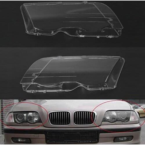 For-BMW 4 Door E46 3 Series 1998-2001 Headlight Shell Lamp Shade Transparent Lens Cover Headlight Cover