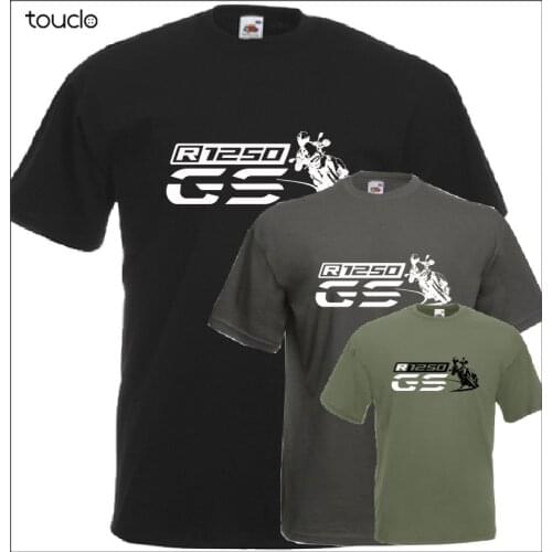R 1250 Gs T-Shirt Motorrad Fans Motorcycles New Fashion Summer Cotton Men Short Sleeve Printing O-Neck T Shirts