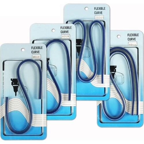 Woodworking Flexible Curve Ruler Tailor Use Easy to Read Bendable Ruler M6CF