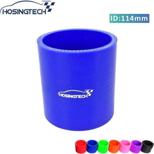HOSINGTECH- 4.5" 114mm Blue 4-Ply Silicone Intercooler Turbo Intake Pipe Coupler Hose