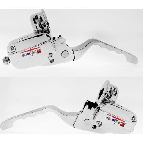 Chrome Handlebar Control Kit With Brake Hydraulic Clutch For Universal Motorcycle ATV Touring cruise 1INCH