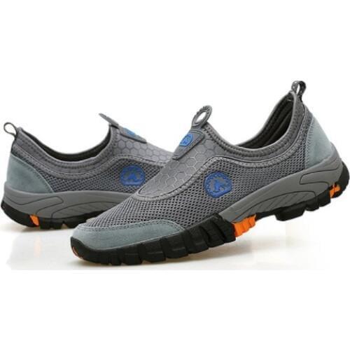 Summer Style Male Mesh Shoes Men Adult Casual Breathable Light Driving Walking Sneakers Slip On Footwear szsgcn414 szie 39-46