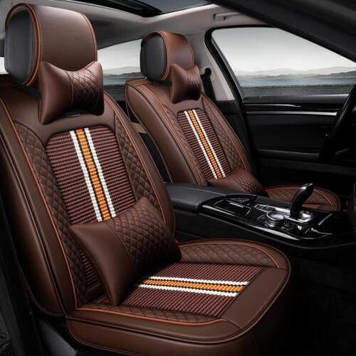 Best quality! Full set car seat covers for New Land Rover Range Rover 2017-2014 breathable Comfortable seat covers,Free shipping