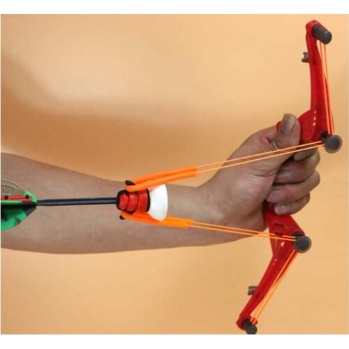 Bow for shooting Children Bow And Arrow Shooting Slingshot Toy Set Safety Soft Slingshot Sucker Simulation Outdoor Toys 2021
