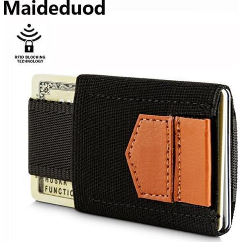 Maideduod Brand ID Card Holder Fashion Mens Credit Card Holder Portable Slim Card Wallet Business Card Case Coin Pocket