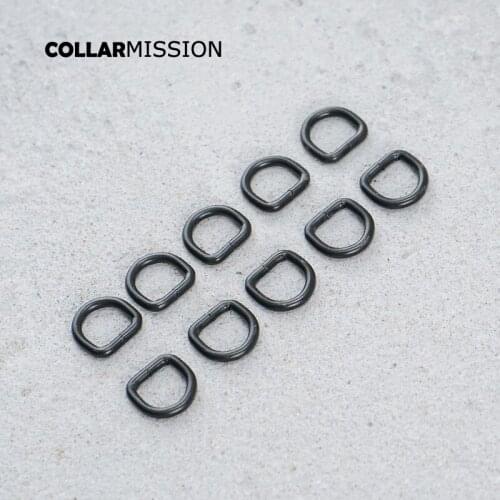 10mm Metal Non-Welded Plating Zinc Alloy D Rings For Backpacks Straps Shoes Bags Cat Dog Collar Dee Buckles DIY Parts DK10H