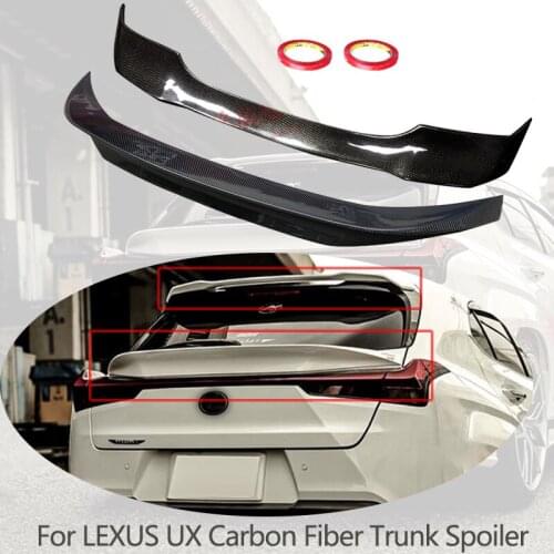 Real Carbon Fiber Rear Trunk Roof Spoiler For Lexus UX UX200/UX250h/UX260h Dedicated Tail Modified Car Lip Wing FRP/CF Material