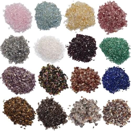 Bulk Natural Crystal and Stone Processing Rose Quartz Amethyst Labradorite Decoration Aquarium Granule Gravel DIY Accessories