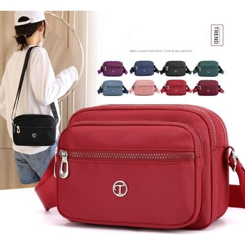 2021 New Waterproof Shoulder Bag Causal Nylon Women Crossbody Bag Large Capacity Messenger Bag Casual Pockect Hand Bags Purse