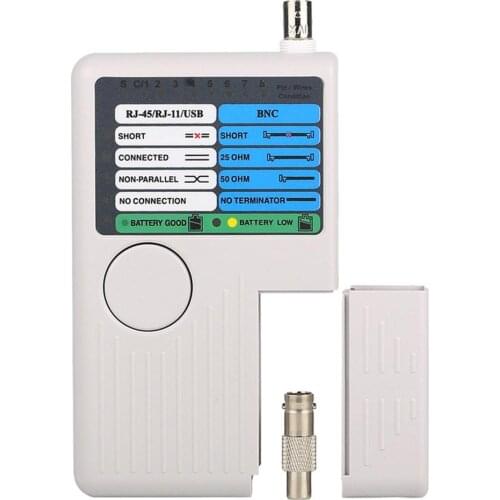 New Remote RJ11 RJ45 USB BNC LAN Network Cable Tester For UTP STP LAN Cables Tracker Detector Top Quality Tool