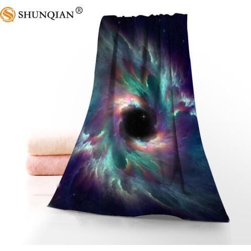 New Custom Space Galaxy Universe Towel Printed Cotton Face/Bath Towels Microfiber Fabric For Kids Men Women Shower Towels A8.8