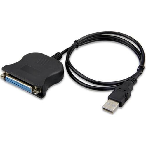 USB to DB25 Parallel Printer Cable Adapter Male to Female Connector IEEE 1284 Converter For Laptop Desktop PC