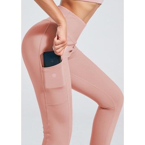 High Waist Two-sided Pocket Yoga Pants Woman Activewear Gym Sport Workout Running Tummy Control Impact Fitness Leggings