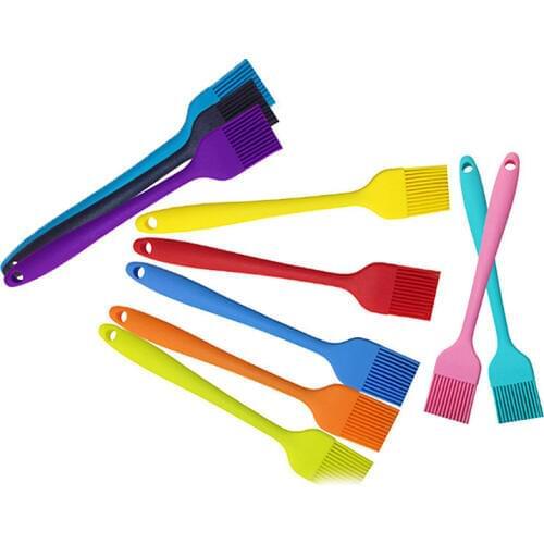 Silicone Kitchenware, Silicone Brush Food Brush High Temperature Oil Brush Barbecue Brush Baking Tool Color random