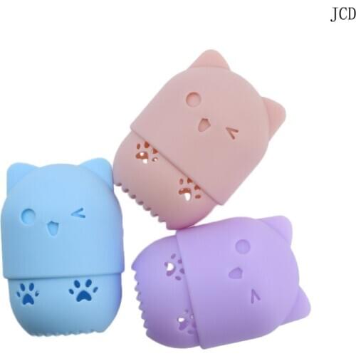 1PCS Silicone Beauty Sponge Storage Box Egg Stand Powder Puff Drying Holder Mildew Proof Cosmetic Puff Case Makeup Accessories