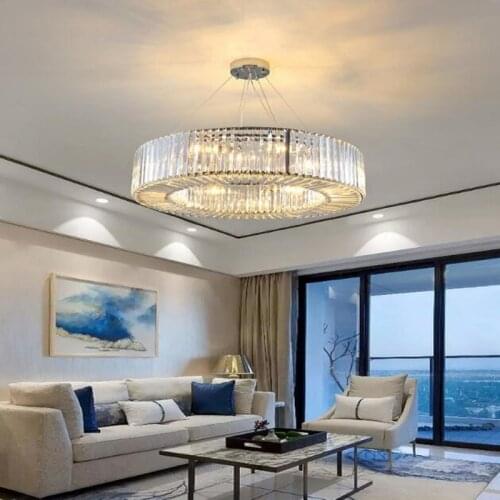NEW Luxury Modern Crystal Chandelier Round Living Room Crystal Chandeliers Dining Room bedroom light Fixtures