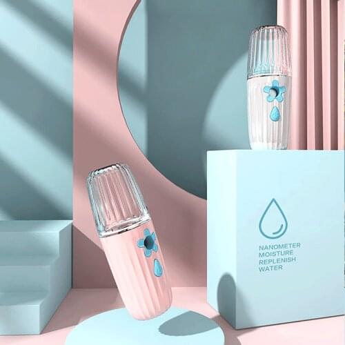 USB Skin Moisturizing Spray Face Make Up Mini Hydration Nebulizer Nano Mist Sprayer Moisturize Skin Water Nano Facial Humidifier