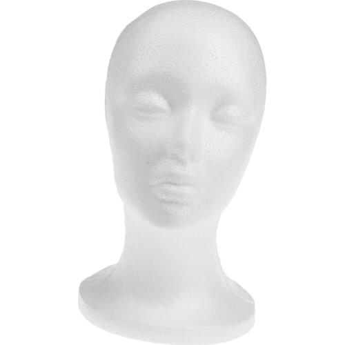 Female Styrofoam Foam Mannequin Head Model Hat Glasses Wig ect. Display