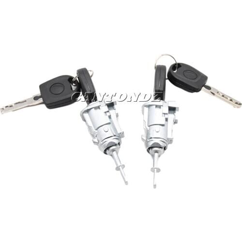 1U0837168 1U0837167E For Volkswagen Golf IV Bora Fox Polo Front Door Lock Barrel With 2 Keys