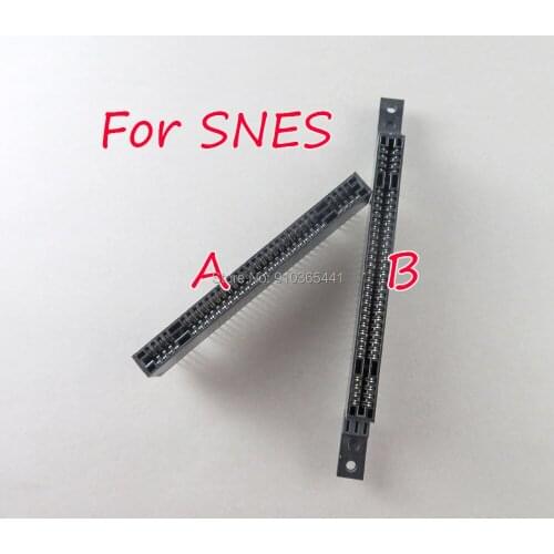 20pcs Replacement 62 Pin 62Pins Card Slot For SNES 2.54mm Interval slot for Nintend Super Famicom for SFC SNES Clone Console
