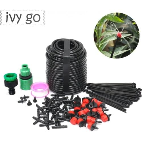 5M-25M DIY Drip Irrigation System Automatic Watering Garden Hose Micro Drip Watering Kits with Adjustable Drippers