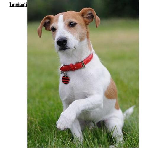 5d Diy Diamond Paintings Jack Russell Terrier Dog 3d Diamond Pattern Picture Needlework Religious Mosaic decor wall painting new