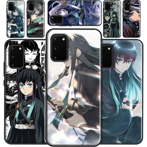 Muichiro Tokito Kimetsu no Yaiba anime Phone Case For Samsung Galaxy S21 S20 FE S10 S9 S8 Plus S10e Note 20 Ultra Note 10 Plus