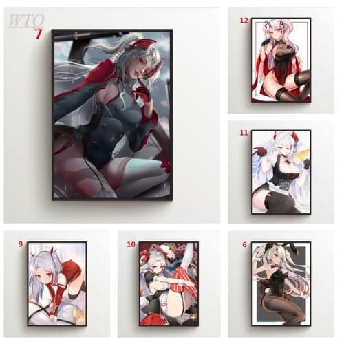 Anime Posters Azur Lane Prinz Eugen Wall Poster Canvas Painting Posters and Prints Wall Decor Wall Art Picture Home Decoration