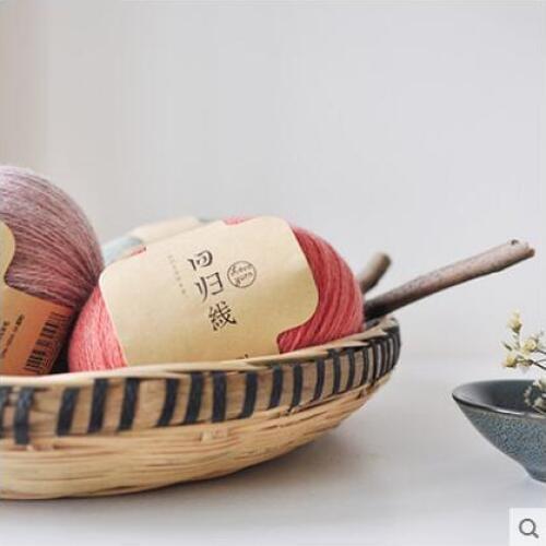 Free shipping 300g(50g*6pcs) 100% Fine Wool Yarn Pure Wool Yarn Stick Needle Hand Knitting Wool Fine Wool Scarf Thread