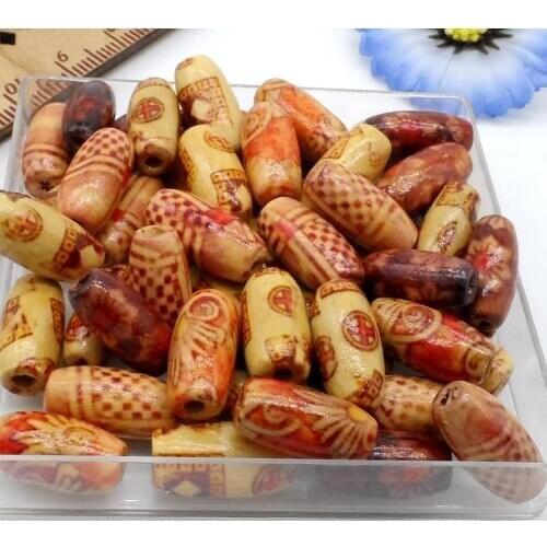 Free Shipping Wholesale 1000pcs Mixed color Wood spacer Bead flower Beads 15x7.5mm DIY