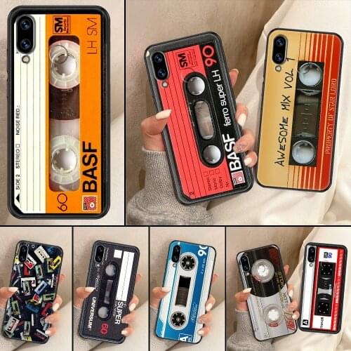 Old cassette Phone Case For Huawei Honor 6A 7A 7C 8A 8X 8 9 9X 10 10i 20 Lite Pro black fashion Etui 3D funda pretty shell soft