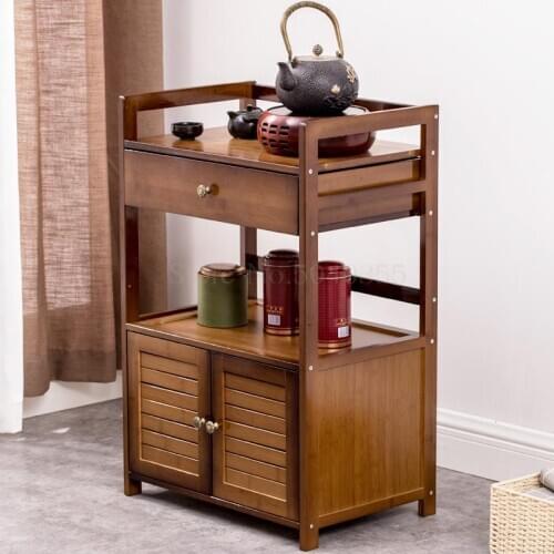 Living room sofa side tea side cabinet small coffee table racks tea racks burning water tea table corner table