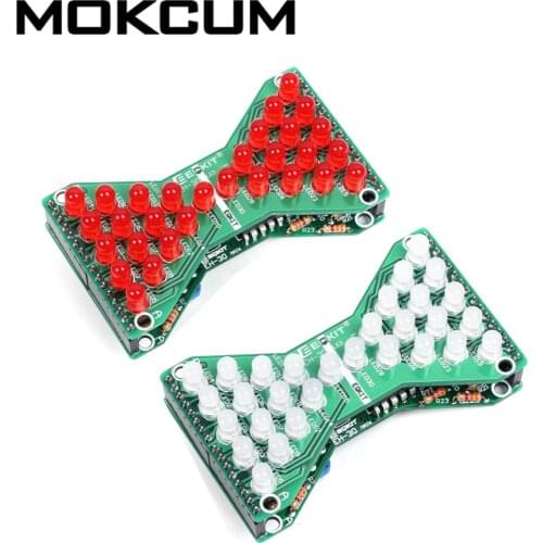 Electronic Hourglass Module Led Module DC5V Blue Red Green LED DIY Kit Speed Adjustable Funny Electronic DIY Kits LED PCB Board