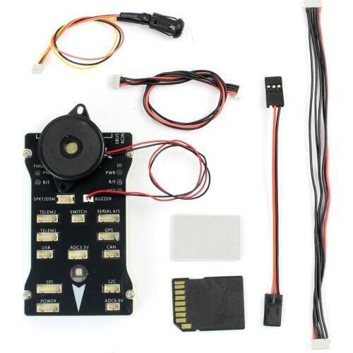 F17282 PX4 PIX 2.4.8 32 Bit Flight Controller Integrate PX4FMU PX4IO Safety Switch Buzzer 1G for DIY RC Drone FPV Multirotor