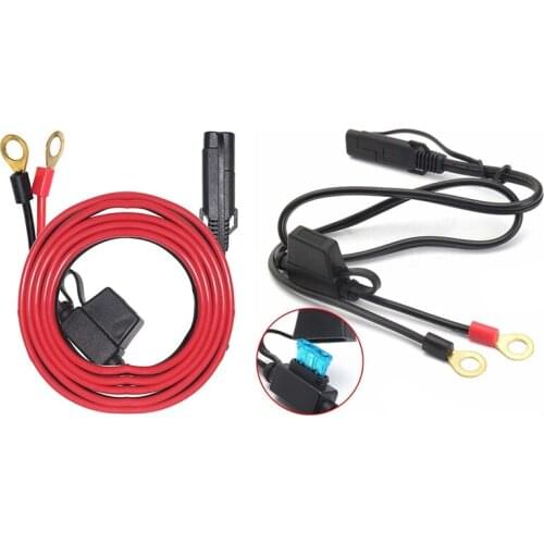 Motorcycle Cable Electric Car Charging Line Solar Cell Cable & Ring Terminal Cable - SAE to O Ring Terminal Harness