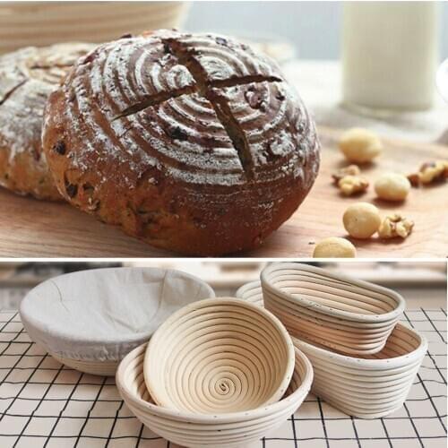 Round/Oval Fermentation Rattan Basket Country Bread Baguette Dough Baskets