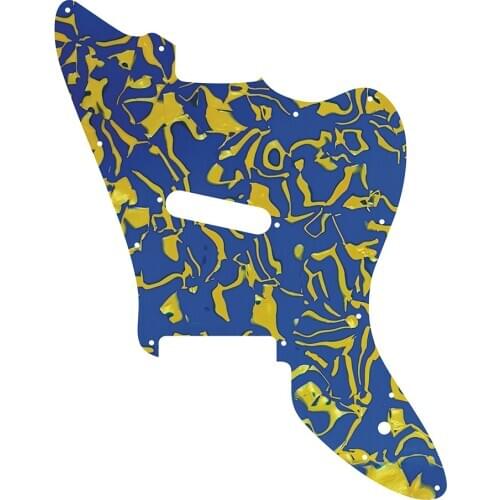 Pelroo Custom Guitar pickguard For MIJ Jack and Danny Jazzmaster guitar pickgaurd Only Single pickup, Blue peal shell
